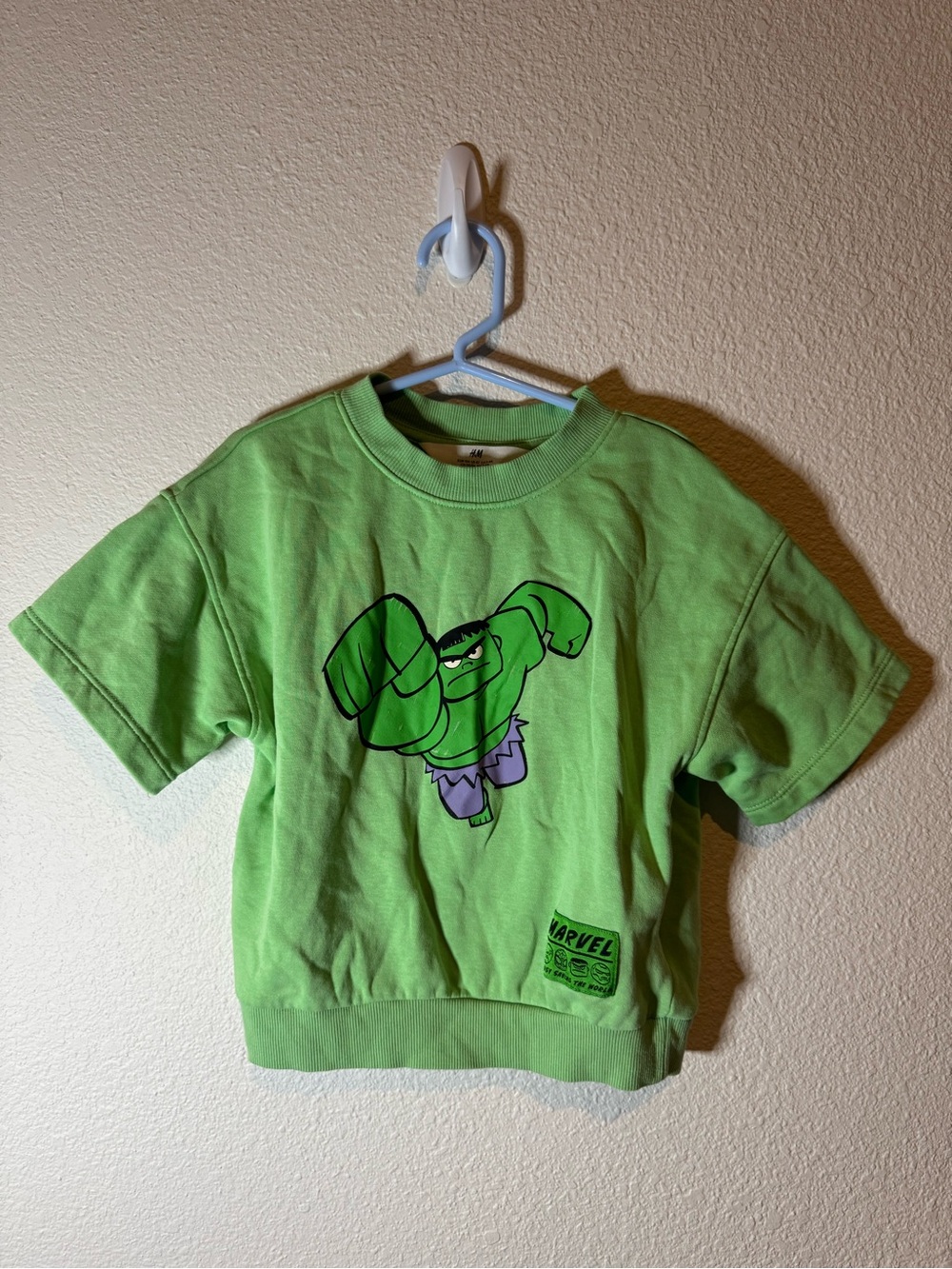 Kids Green Marvel Hulk Graphic Tee